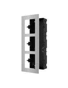 Painel frontal Hikvision DS-KD-ACF3 / S e caixa de log incorporada - até 3 módulos - específicos para vídeo Hikvision -