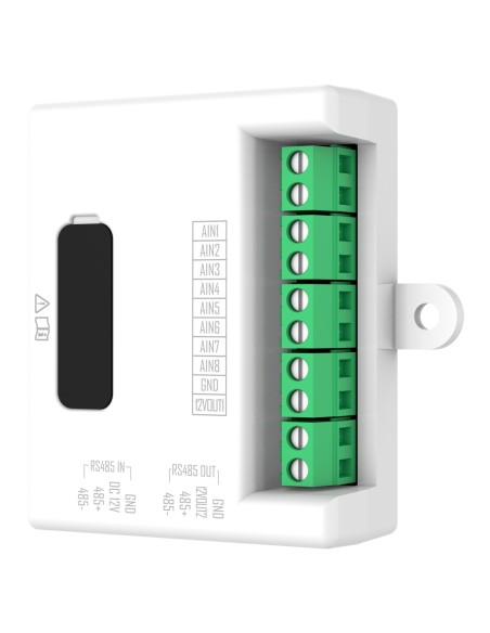 Hikvision Intercom DS-KD-Al8 Entrada de alarme Módulo Extender - 8 Canais de entrada de alarme - 1 canal de saída de 12 VD
