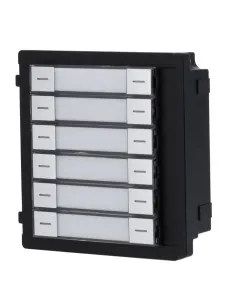 Comprar HIKVISION DS-KD-K12 Módulo de extensión - Llamada a diferentes monitores - Botonera de 12 botones - 6 etiquetas personal