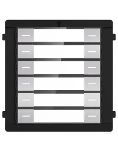 Comprar HIKVISION DS-KD-K12/S Módulo de extensión - Llamada a diferentes monitores - Botonera de 12 botones - 6 etiquetas person
