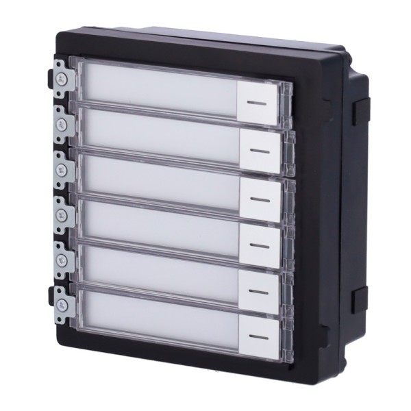 Comprar HIKVISION DS-KD-KK Módulo de extensión - Llamada a diferentes monitores - Botonera de 6 botones - 6 etiquetas personaliz