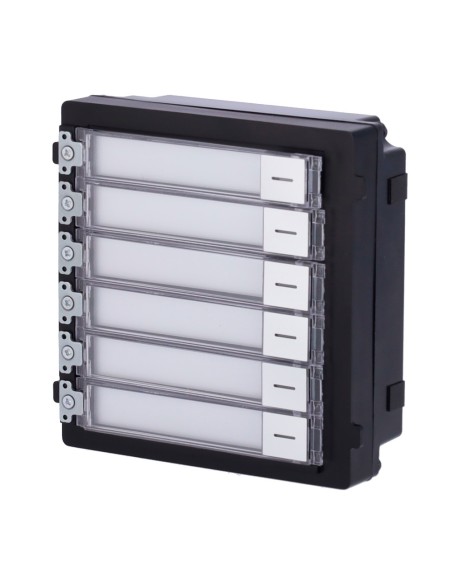 Comprar HIKVISION DS-KD-KK Módulo de extensión - Llamada a diferentes monitores - Botonera de 6 botones - 6 etiquetas personaliz