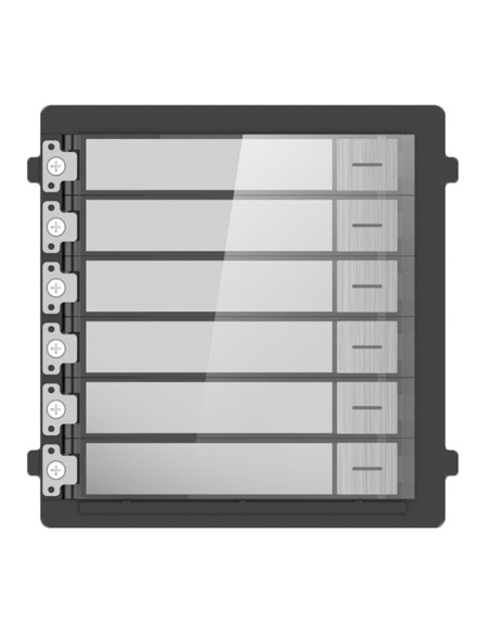 Kaufen HIKVISION DS-KD-KK/S Erweiterungsmodul aus Edelstahl – Anruf an verschiedene Monitore – Tastenmodul mit 6 Tasten –