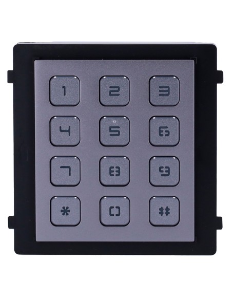 Módulo de extensão Hikvision DS-KD-KP - Chamada para diferentes monitores - Abertura de código de acesso - iluminação LED