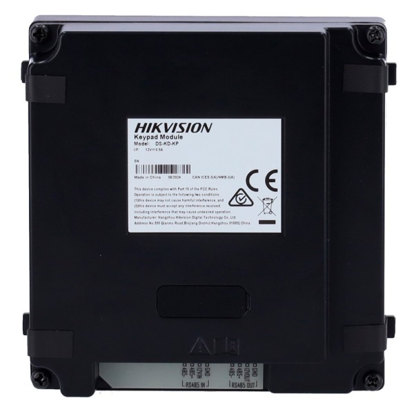 Comprar HIKVISION DS-KD-KP Módulo de extensión - Llamada a diferentes monitores - Apertura con código de acceso - Iluminación LE