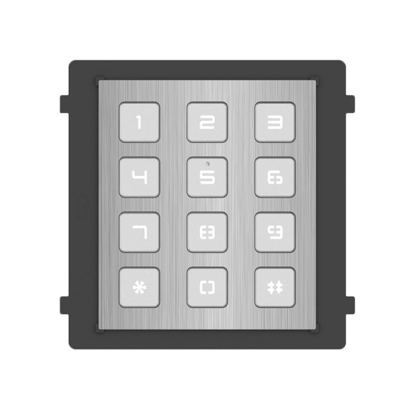 Acheter HIKVISION DS-KD-KP/S Module d’extension en acier inoxydable - Appel vers différents moniteurs - Ouverture avec code d’ac