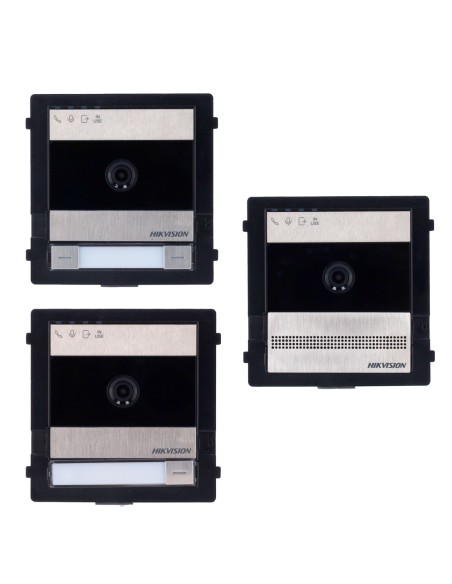 Comprar HIKVISION DS-KD7003EY-IME2 Videoportero 2 hilos HD de acero inoxidable - Cámara 2 Mpx - Audio bidireccional - App móvil 