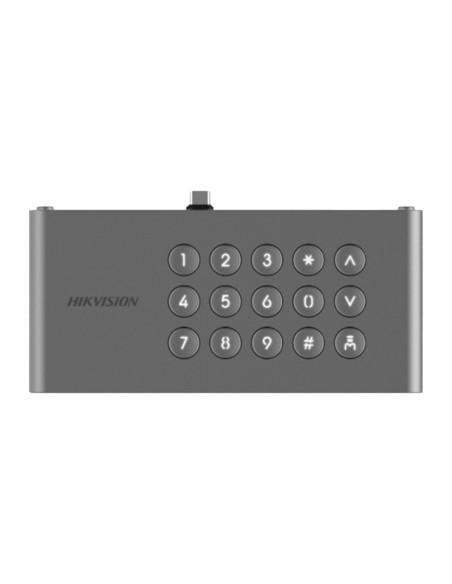 Módulo periférico Hikvision DS-KP9633-KP - adiciona teclado físico - conexão USB - abertura com PIN - IP65 - C