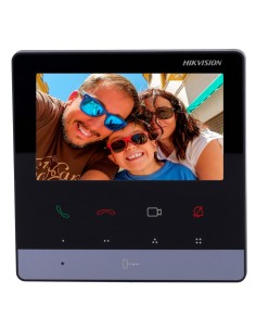 Monitor Hikvision DS-KH6100-E1 para porta de vídeo - TCHT 4.3 & OT - Audio Bidirectional - TCP / IP, SIP - offline com  2