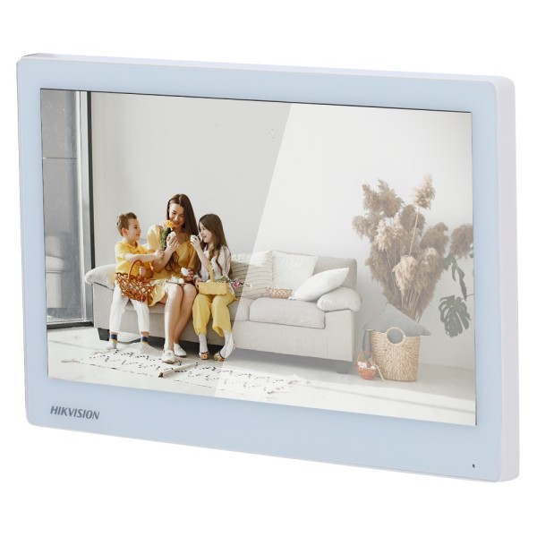 Acheter HIKVISION DS-KH6350-WTE1/WHITE Moniteur pour visiophone - Écran tactile TFT 7" à cadre étroit - Audio bidirectionnel