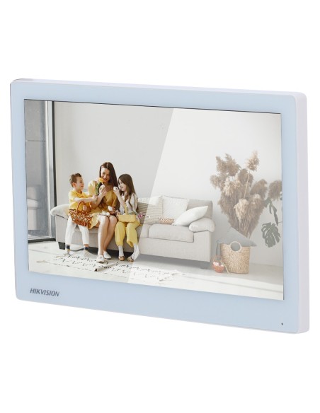 Acheter HIKVISION DS-KH6350-WTE1/WHITE Moniteur pour visiophone - Écran tactile TFT 7" à cadre étroit - Audio bidirectionnel