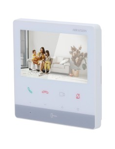 Hikvision Intercom DS-KH7100EY-E2 / White Monitor para porta de porta de vídeo - 4.3 & Quot TFT Screen - Audio Bidirectional | L