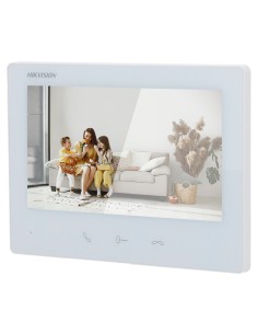 Comprar HIKVISION INTERCOM DS-KH7300EY-TE2/WHITE Monitor para videoportero - Pantalla TFT de 7" - Audio bidireccional | LED