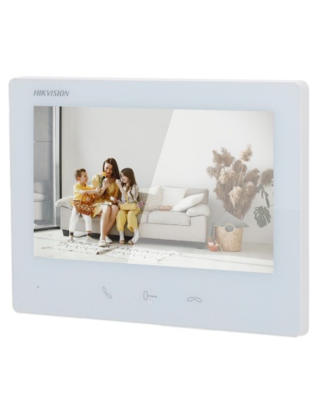 Acheter HIKVISION INTERCOM DS-KH7300EY-TE2/WHITE Moniteur pour vidéophone - Écran TFT de 7" - Audio bidirectionnel | LED