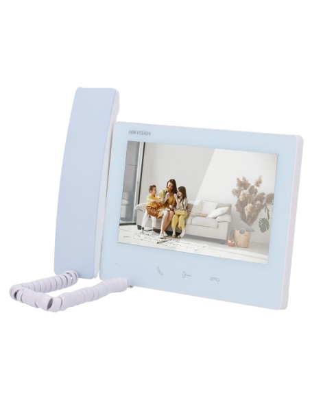 Acheter HIKVISION INTERCOM DS-KH7300EY-THE2/WHITE Moniteur pour visiophone - Écran TFT 7" - Audio bidirectionnel | LE