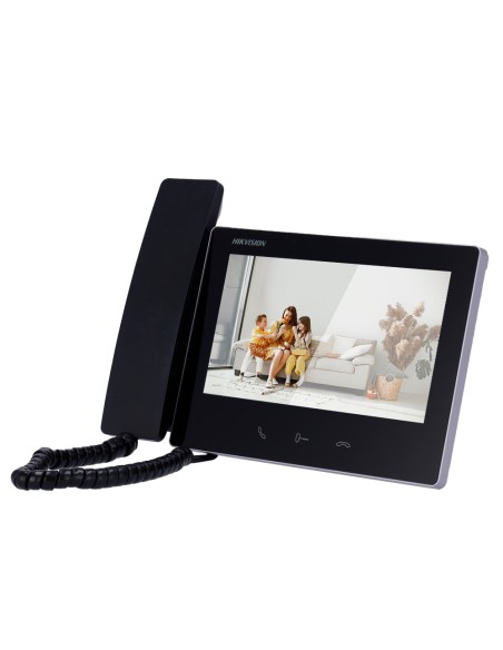 Acheter HIKVISION INTERCOM DS-KH7300EY-WTHE2 Moniteur pour visiophone - Écran TFT 7" - Audio bidirectionnel | LED de