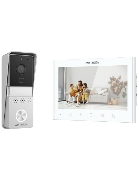 Kaufen HIKVISION DS-KIS102-P/SURFACE Video-Türsprechanlagen-Kit – 2-Draht-Analogtechnologie – Außenstation und Monitor – MF-Lese