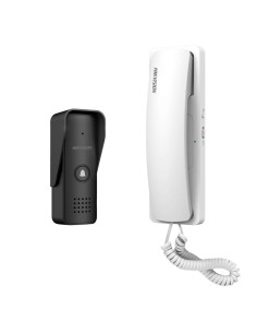 Hikvision DS-KIS103 Porto Kit - Tecnologia 2 fios analógicos - Placa e telefone - Conexão por 2 fios - instalação Plu