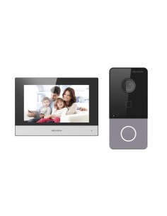 Comprar HIKVISION DS-KIS603-P(C) Kit de videoportero - Tecnología IP &amp; WiFi - Placa y monitor | Permite 16 monitores más - L