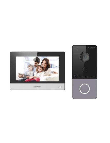 Acheter HIKVISION DS-KIS603-P(C) kit de visiophone – Technologie IP & Wi‑Fi – Platine et moniteur | Permet 16 moniteurs suppléme