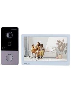 Comprar HIKVISION DS-KIS607-S Kit de videoportero - Tecnología IP &amp; WiFi | Switch PoE - Placa y monitor | Permite 16 monitor 2