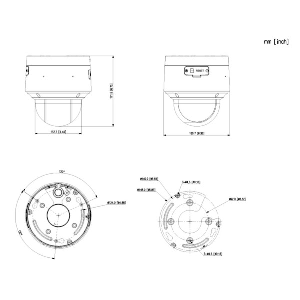 Comprar DAHUA SD5R404GA-HNF Domo PTRZ IP 4M WDR140db Starlight+ Iluminación Dual LED40m/IR40m 4X IP67 IK10 PoE+ AUDIO MIC/Altavo