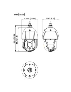 Comprar DAHUA SD6E432MB-HNR-A-PV1 Domo PTZ IP 4M TiOC H265 WDR Iluminación Dual LED100m/IR250m 32x IP67 IK10 PoE+ AUDIO Altavoz  2