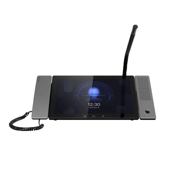 Hikvision DS-KM9503 Monitor mestre para retratos de vídeo - Tela de toque IPS 10.1 & quot - áudio omnidirecional - TCP / IP, SIP