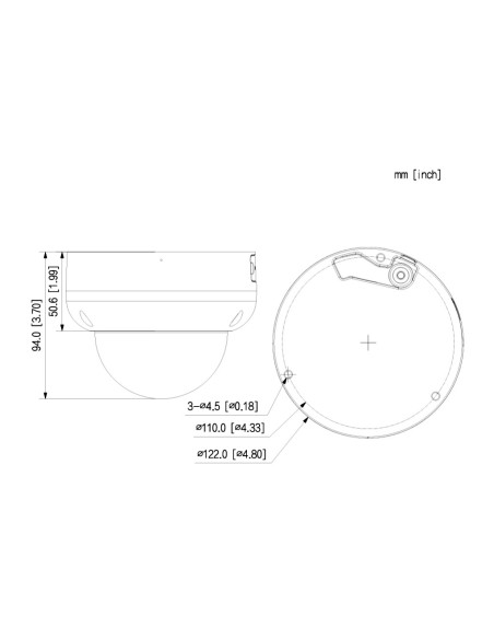 Comprar DAHUA IPC-HDBW5459R-ASE-IL-0280B Domo IP H265 4M WDR140dB Iluminación Dual LED50m/IR50m 2.8mm IK10 IP67 ePoE SD AUDIO MI