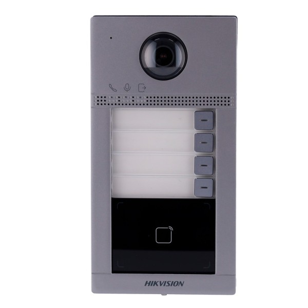 Acquistare HIKVISION DS-KV8413-WME1(C) Videocitofono IP WiFi 4 appartamenti - Telecamera 2 Mpx | Audio bidirezionale - Apertura 