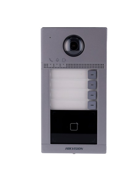 Hikvision DS-KV8413-Wme1 (c) Video Playpenor IP WiFi 4 Apartamentos - Câmera 2 MPX | Áudio bidirecional - abertura com cartão MF