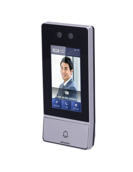 Comprar HIKVISION DS-KV9503-WBE1 Videoportero IP WiFi - Cámara 2 Mpx | Audio bidireccional - Facial, tarjeta MF, QR, PIN y BLE |