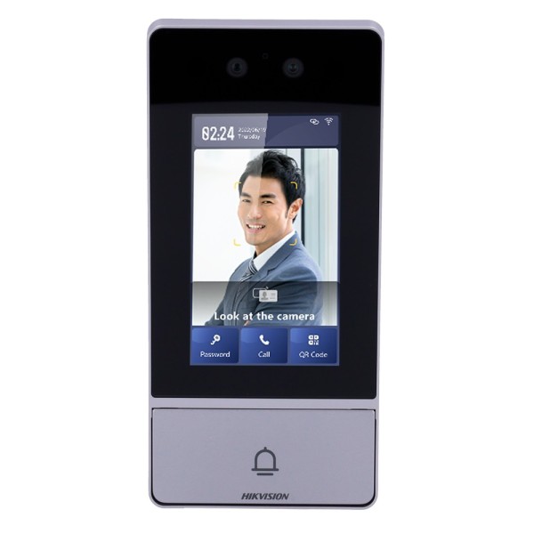 Comprar HIKVISION DS-KV9503-WBE1 Videoportero IP WiFi - Cámara 2 Mpx | Audio bidireccional - Facial, tarjeta MF, QR, PIN y BLE |