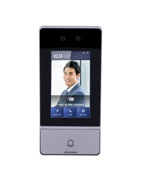 Comprar HIKVISION DS-KV9503-WBE1 Videoportero IP WiFi - Cámara 2 Mpx | Audio bidireccional - Facial, tarjeta MF, QR, PIN y BLE |