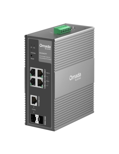 Comprar TP-LINK IES206GPP Switch Industrial Omada Easy 6 Puertos Gigabit, 3 Puertos PoE+ y 1 Puerto PoE++ Gestionable IES206GPP