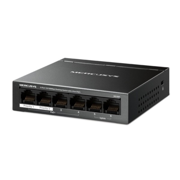 Comprar TP-LINK MS106P Switch 6 puertos 10/100 Mbps con 4 puertos PoE+ MS106P