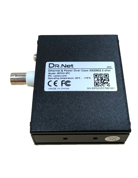 Comprar DRNET IEPOC Extensor Ethernet y PoE sobre Coaxial/UTP (Kit SV+IPC) 10/100Mbps 500m IEPOC