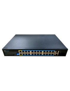 Comprar DRNET CSFE26-24P-360W Switch PoE 24 puertos 10/100 + 2 Combo Gigabit 360W No-Gestionable CSFE26-24P-360W