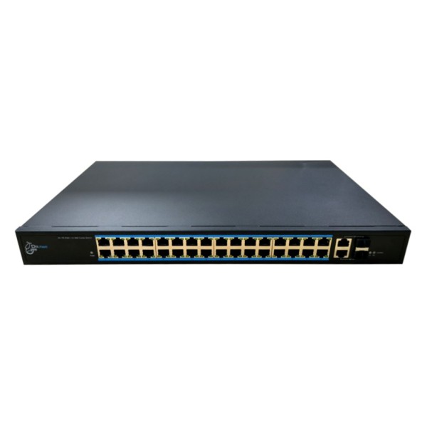 Comprar DRNET CSFE34-32P-450W Switch PoE 32 puertos 10/100 + 2 Combo Gigabit 450W No_Gestionable CSFE34-32P-450W
