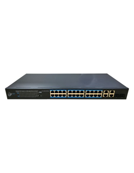 Comprar DRNET CSGE28S-24P-370W Switch PoE 24 puertos(4PoE++) Gigabit +2RJ45+2Combo 370W Gestionable CSGE28S-24P-370W
