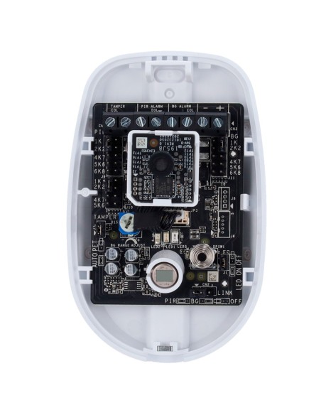 Comprar HIKVISION DS-PDPG12P-EG2 Detector cableado PIR y rotura de cristal - Alcance detección PIR 12 m/Rotura de cristal 8 m - 