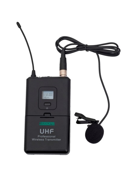 Comprare DSPPA DSPPA-D5812 Microfono lavalier - UHF - Controllo del volume - Fino a 8 ore di autonomia - Compatibile con ricevit