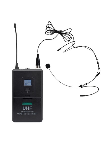 Comprar DSPPA DSPPA-D5813 Micrófono de diadema - UHF - Control de volumen - Hasta 8h de autonomía - Compatible con receptor DSPP