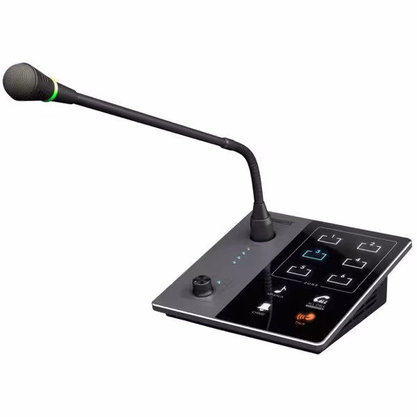 Acheter DSPPA DSPPA-DMA20 Microphone de pupitre - Bouton-poussoir pour annonces - Jusqu’à 6 micros chaînables - Alimentation via