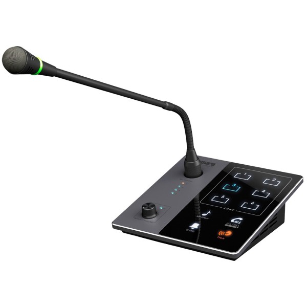 DSPPA DSPPA-DMA20 Pupitre Microfone - Botão para anúncios - até 6 meros acorrentados - poder por amplificador