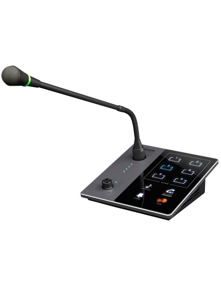 DSPPA DSPPA-DMA20 Pupitre Microfone - Botão para anúncios - até 6 meros acorrentados - poder por amplificador