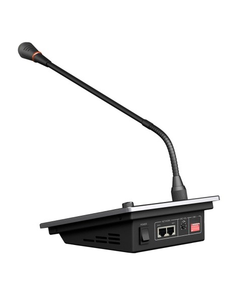 DSPPA DSPPA-DMA20 Pupitre Microfone - Botão para anúncios - até 6 meros acorrentados - poder por amplificador