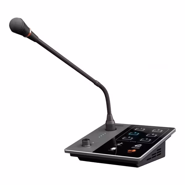 Acheter DSPPA DSPPA-DMA20 Microphone de pupitre - Bouton-poussoir pour annonces - Jusqu’à 6 micros chaînables - Alimentation via