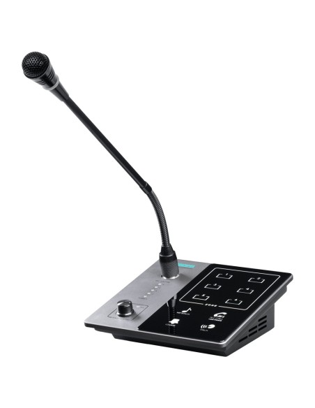 Comprar DSPPA DSPPA-DMA60M Micrófono de pupitre - Pulsador para anuncios - Hasta 6 micros encadenables - Alimentación mediante a
