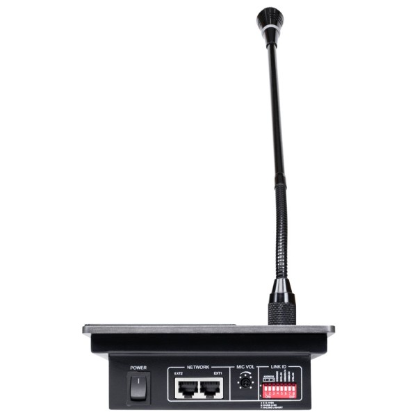 DSPPA DSPPA-DMA60M Pupitre Microfone - Botão para anúncios - até 6 meros acorrentados - poder por amplificações